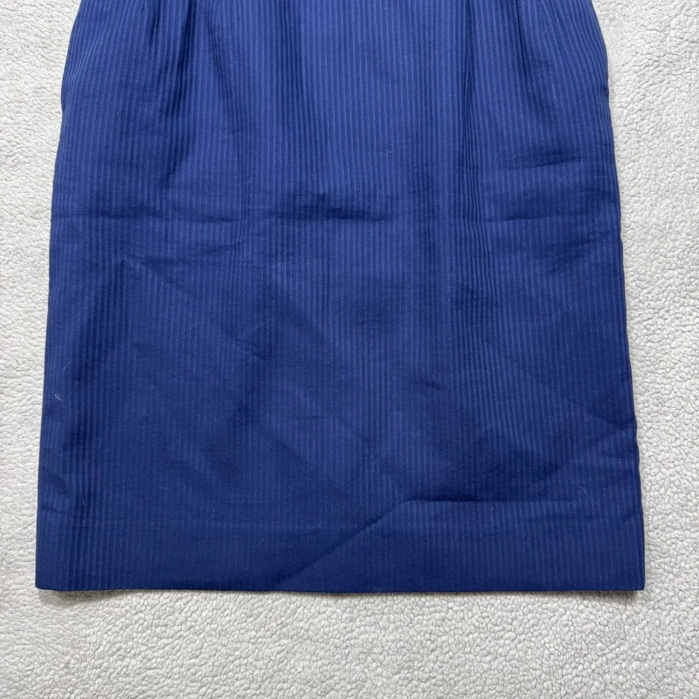 Yves Saint Laurent Skirt Womens 38 Pinstripe Knee Length Classic Workwear Career